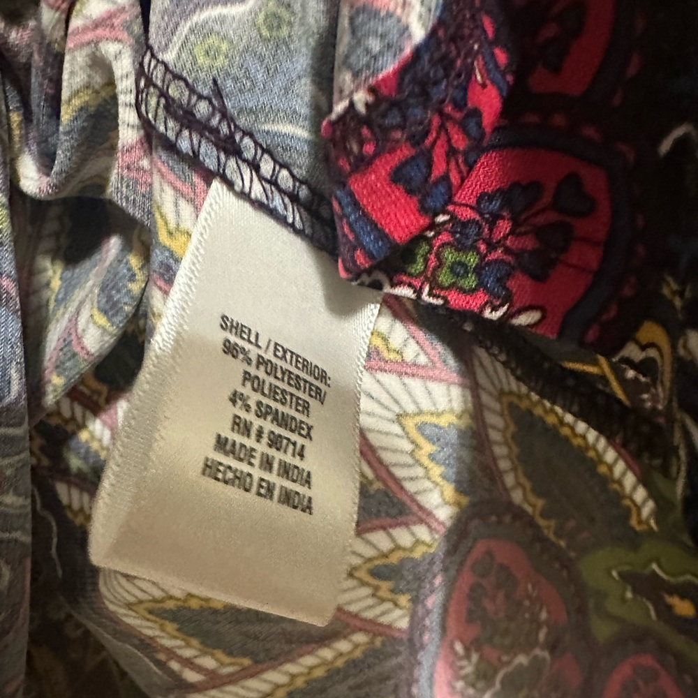 MSK Multicolor Patterned Peacock Dress - Picture 7 of 7